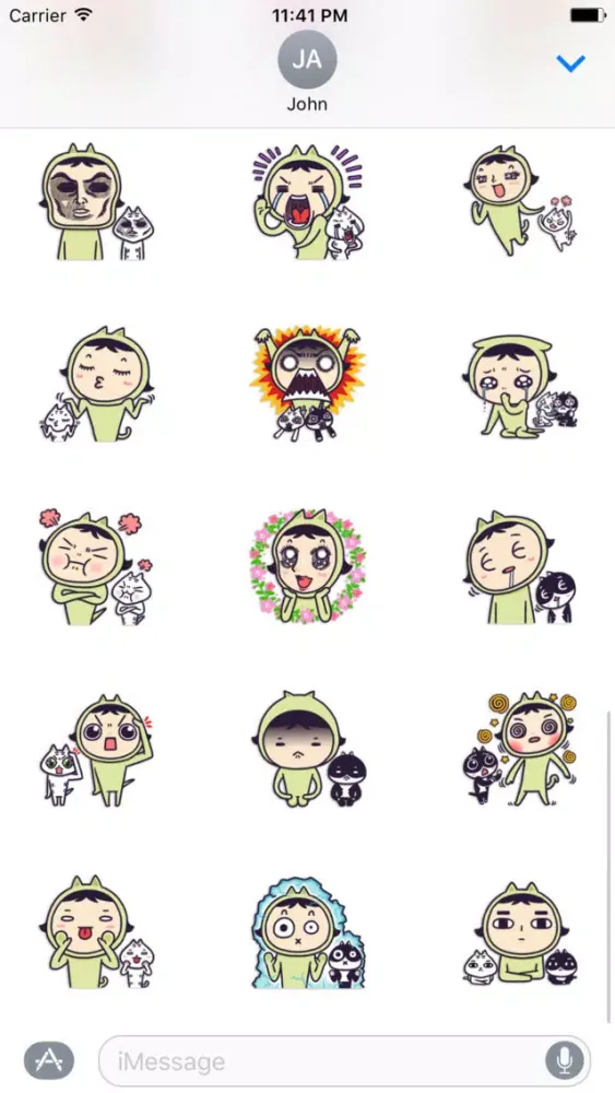 Couple Cat Stickers Pack سکرین شاٹس