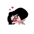 Couple Hana - I love you animated stickers pack