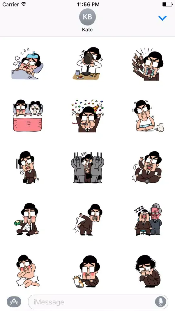Freaky Teacher stickers pack سکرین شاٹس