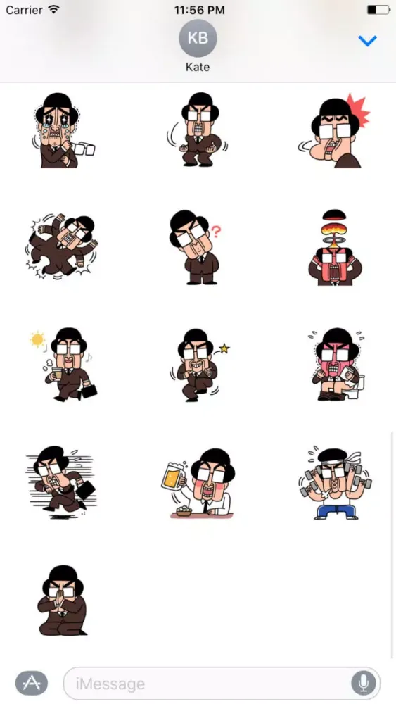 Freaky Teacher stickers pack سکرین شاٹس