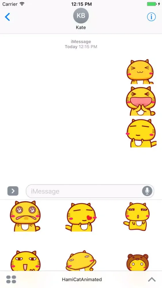 Animated Hami Cat stickers pack應用截圖