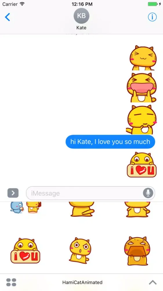 Animated Hami Cat stickers pack應用截圖