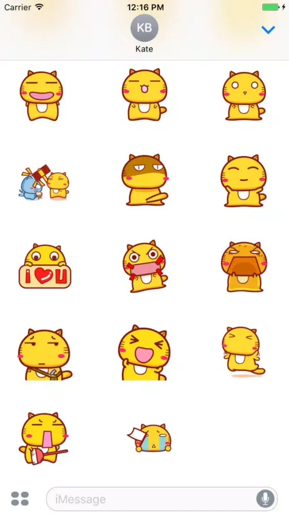 Animated Hami Cat stickers pack應用截圖