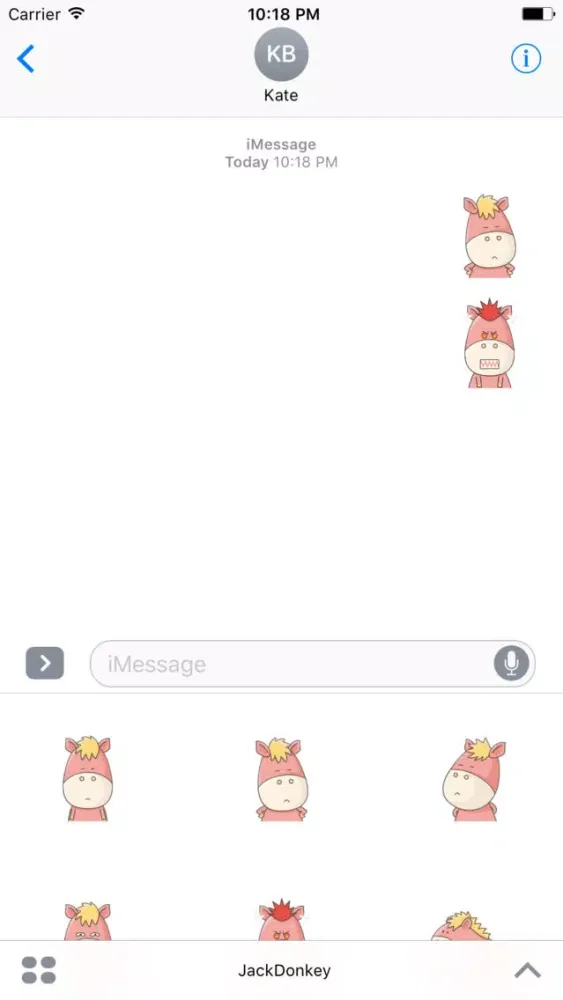 Скриншоты Jack Donkey animated stickers