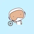 Mr Astronaut animated stickers pack