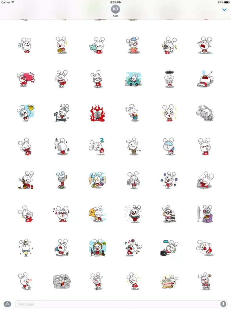 Nanny The Rabbit - Thanksgiving day stickers pack iPad  Screenshots