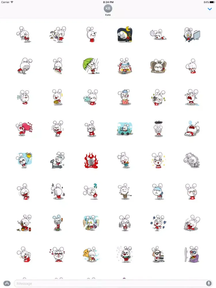 Nanny The Rabbit - Thanksgiving day stickers pack iPad  Screenshots