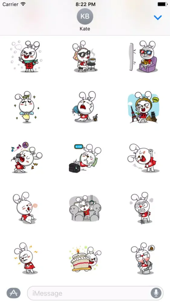 Nanny The Rabbit - Thanksgiving day stickers pack Screenshots