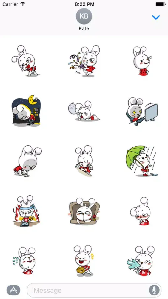 Nanny The Rabbit - Thanksgiving day stickers pack Screenshots