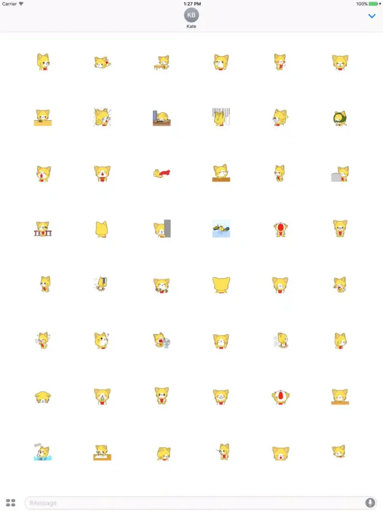 Скриншоты Nat Cat animated stickers - 70++ icons iPad 