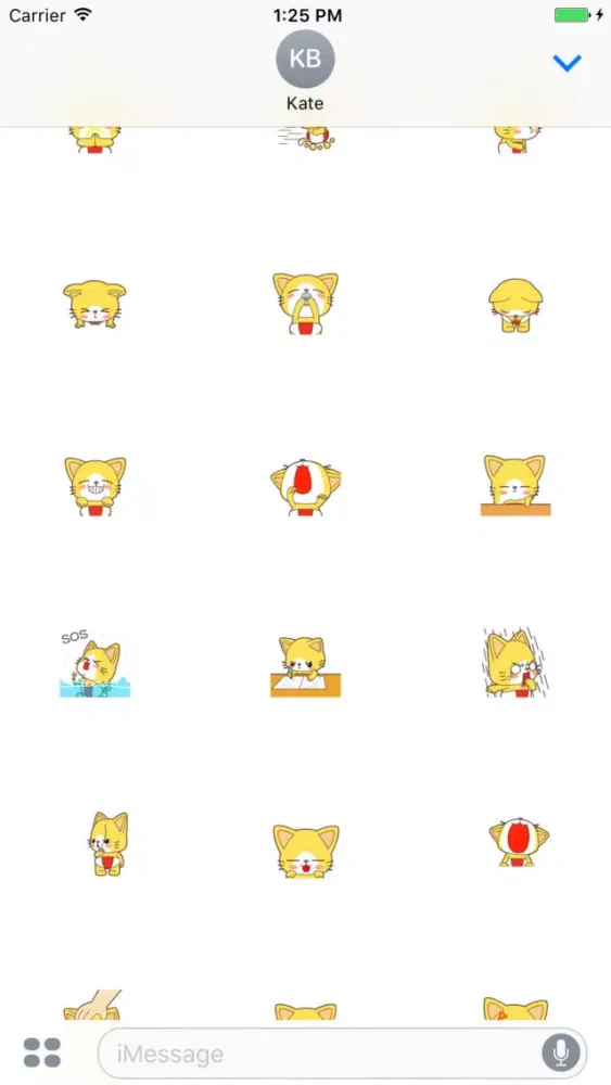 Скриншоты Nat Cat animated stickers - 70++ icons