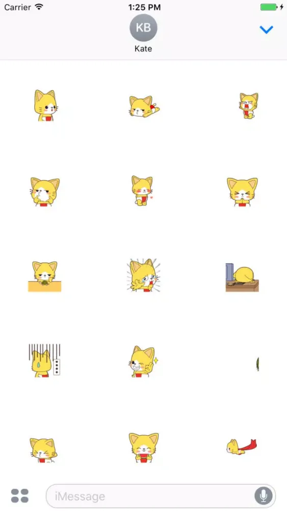 Скриншоты Nat Cat animated stickers - 70++ icons
