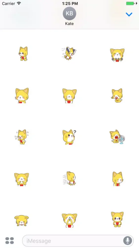 Скриншоты Nat Cat animated stickers - 70++ icons