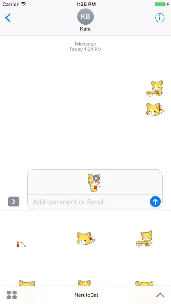 Скриншоты Nat Cat animated stickers - 70++ icons