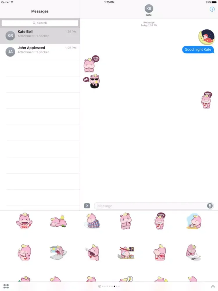 Captures d'écran de Pink Rhino 2 Stickers Pack iPad 
