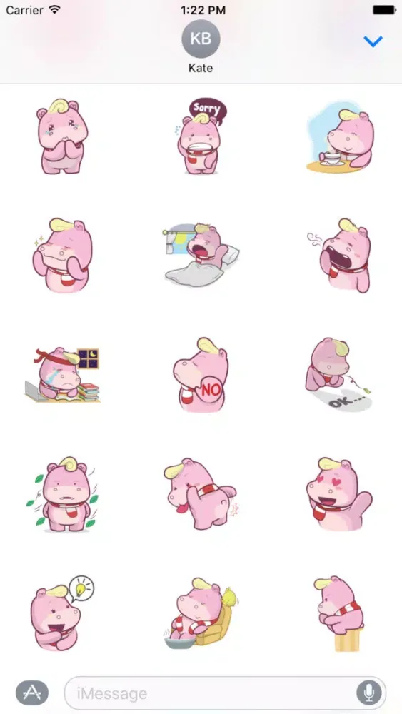Captures d'écran de Pink Rhino 2 Stickers Pack