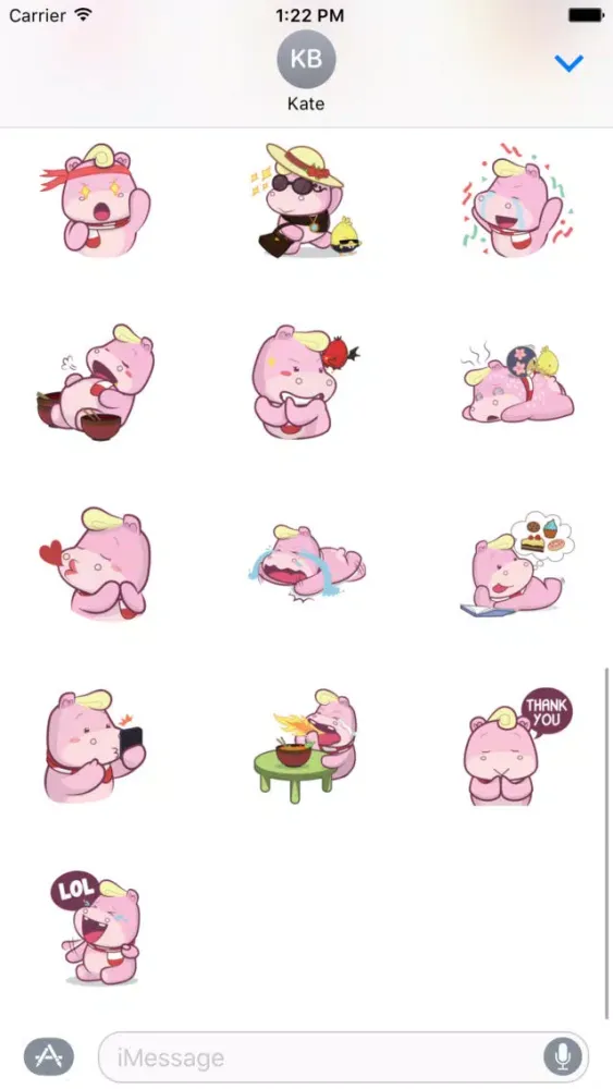Captures d'écran de Pink Rhino 2 Stickers Pack