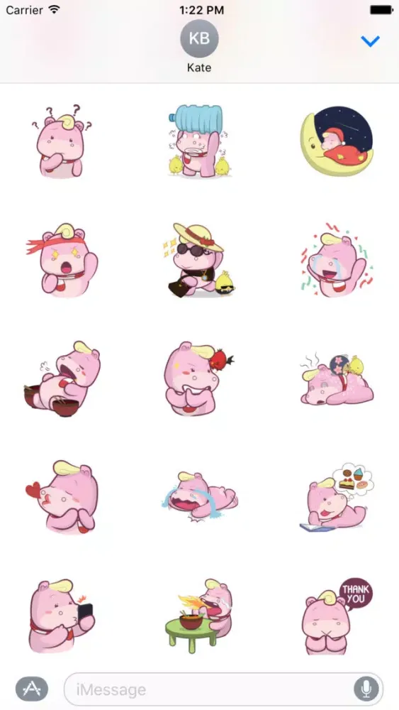 Captures d'écran de Pink Rhino 2 Stickers Pack