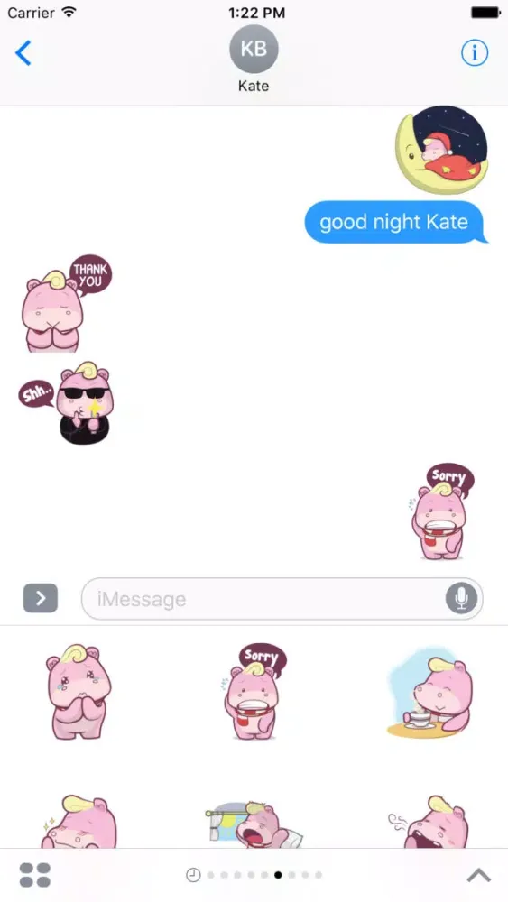 Captures d'écran de Pink Rhino 2 Stickers Pack