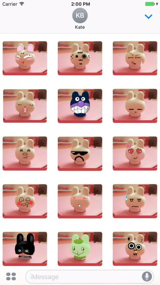 Porelain Rabbit stickers Ekran Görüntüleri