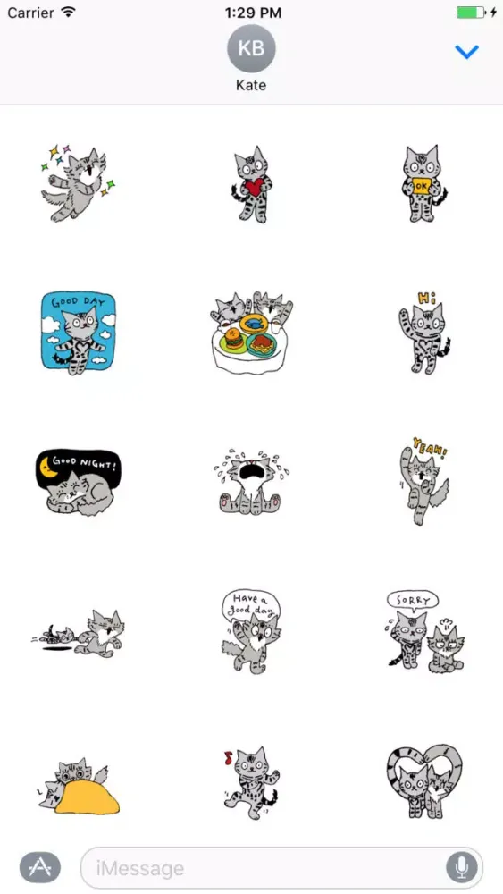 Shiloh Cat emoticon stickers स्क्रीनशॉट
