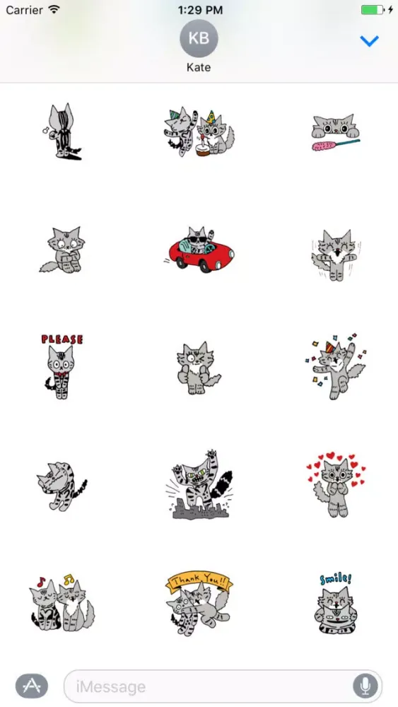 Shiloh Cat emoticon stickers स्क्रीनशॉट