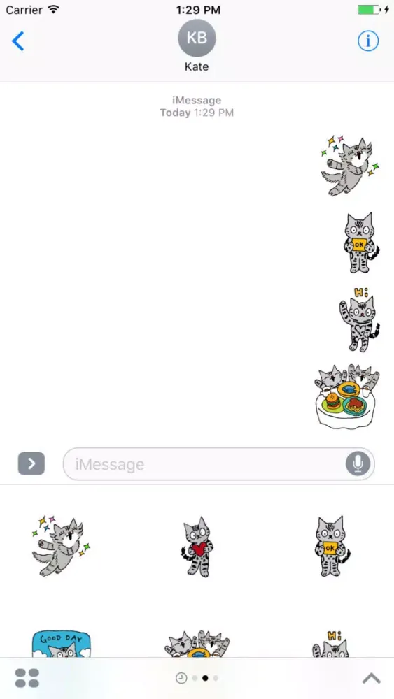 Shiloh Cat emoticon stickers स्क्रीनशॉट