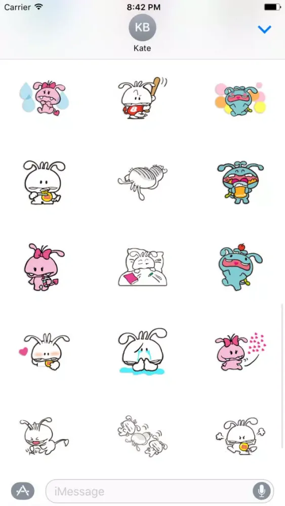 Shiro The Rabbit - Thanksgiving day stickers pack স্ক্রিনশট