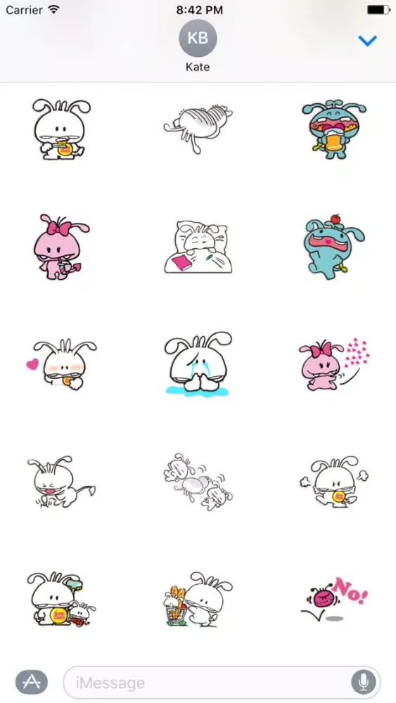 Shiro The Rabbit - Thanksgiving day stickers pack স্ক্রিনশট
