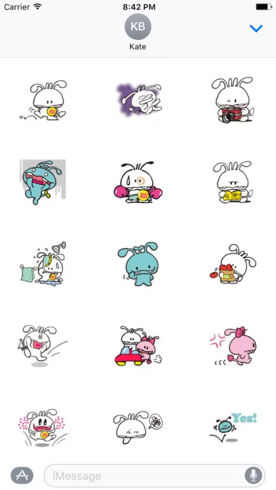 Shiro The Rabbit - Thanksgiving day stickers pack স্ক্রিনশট