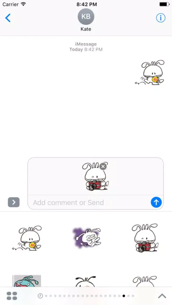 Shiro The Rabbit - Thanksgiving day stickers pack স্ক্রিনশট