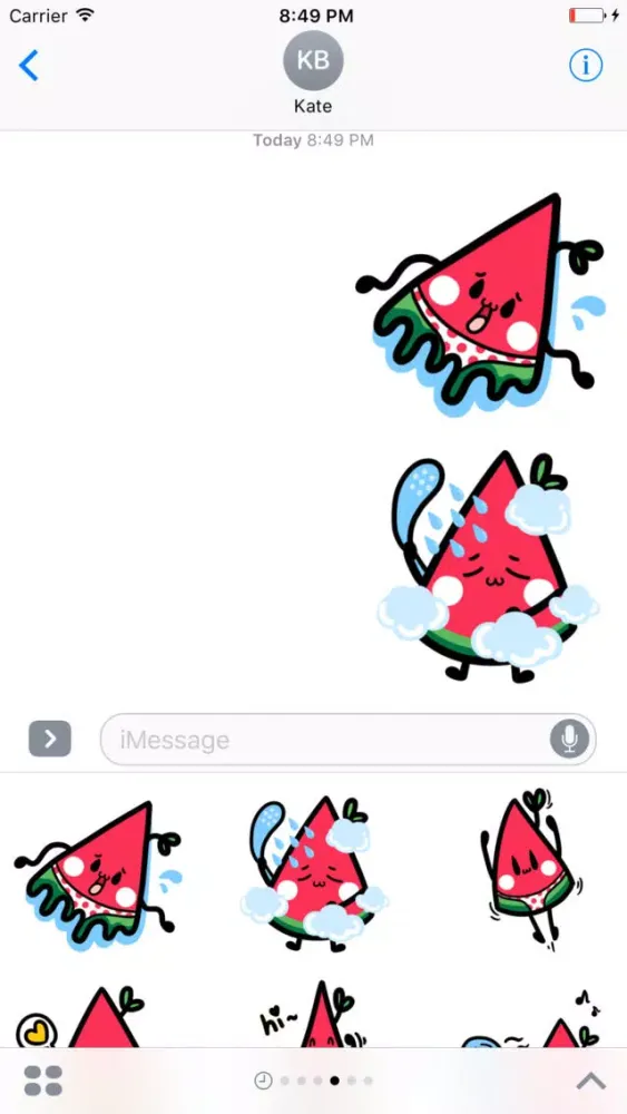 Screenshot di Watermelon Emoticon stickers