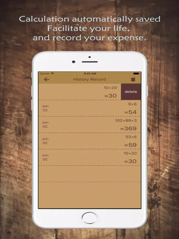 Remark calculator- store the history, editing and notes of each operation content, scale, live voice broadcast iPad  Screenshots