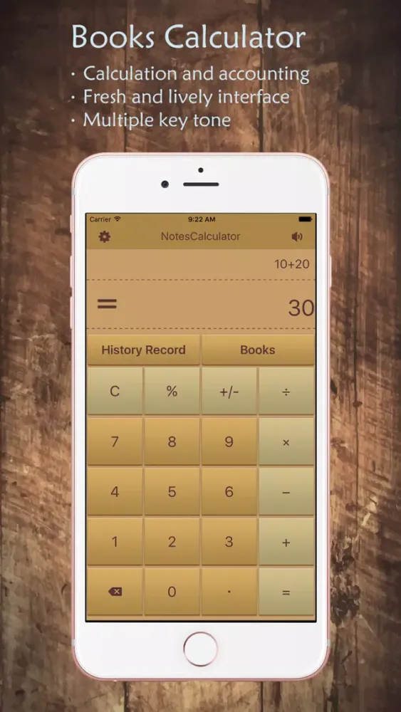 Remark calculator- store the history, editing and notes of each operation content, scale, live voice broadcast Screenshots