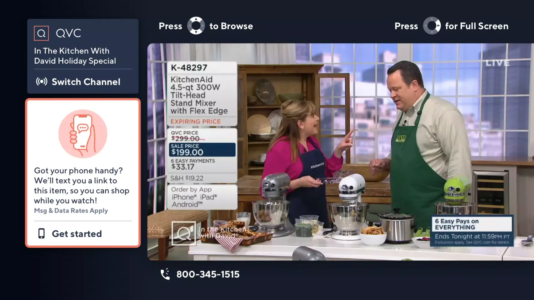 Capturas de tela do QVC+ and HSN+