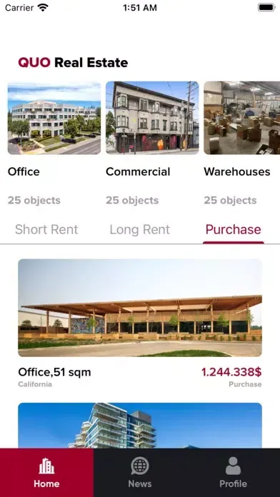 Zrzuty ekranu QUOtex - Online Broker Estate