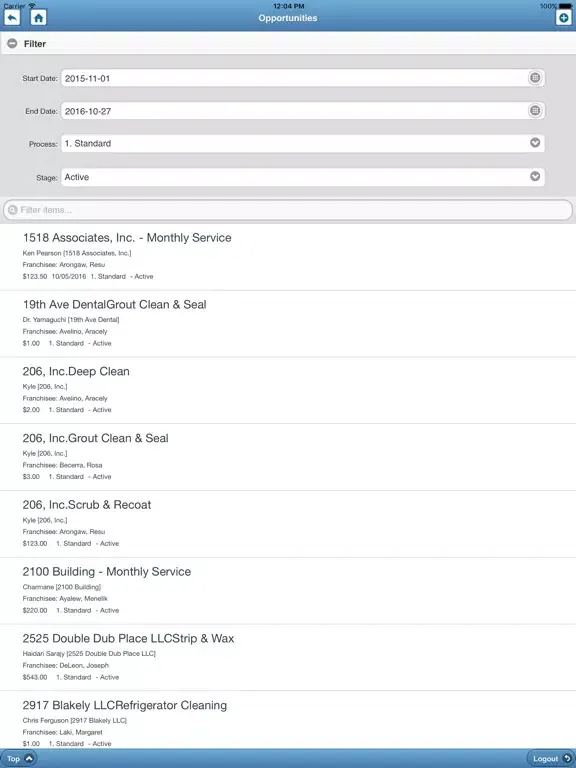 QVS VFS Mobile iPad  سکرین شاٹس