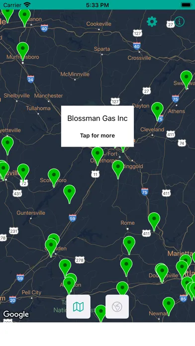 Zrzuty ekranu Propane Autogas Stations USA