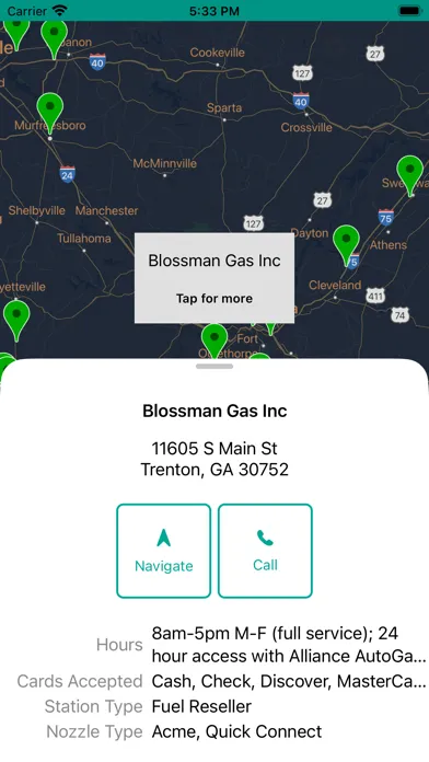 Zrzuty ekranu Propane Autogas Stations USA