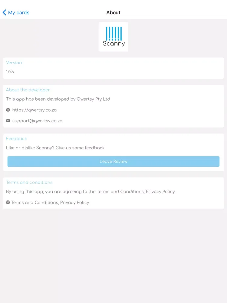 Scanny - Card Scanner iPad  스크린샷