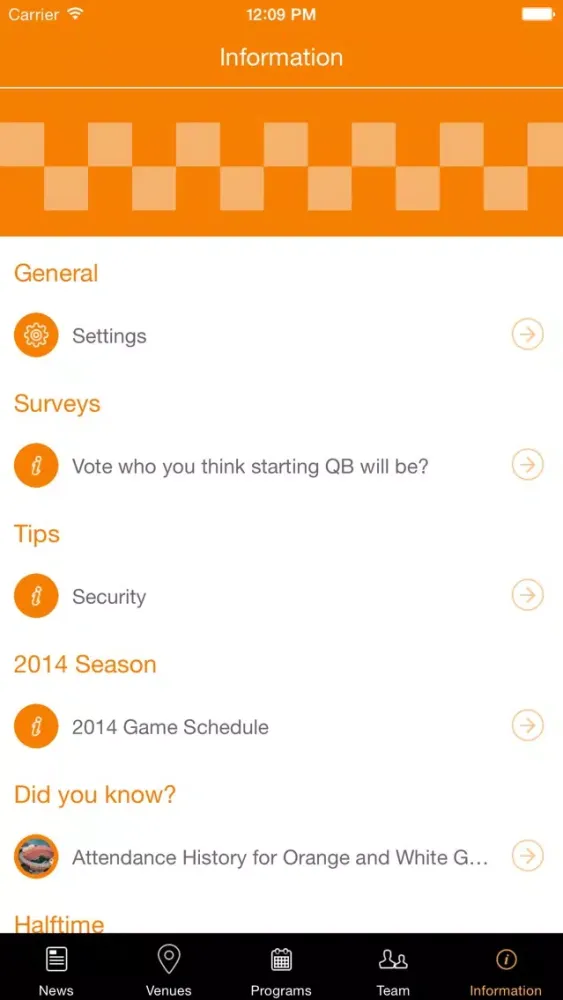 Orange and White Sports 2015 سکرین شاٹس