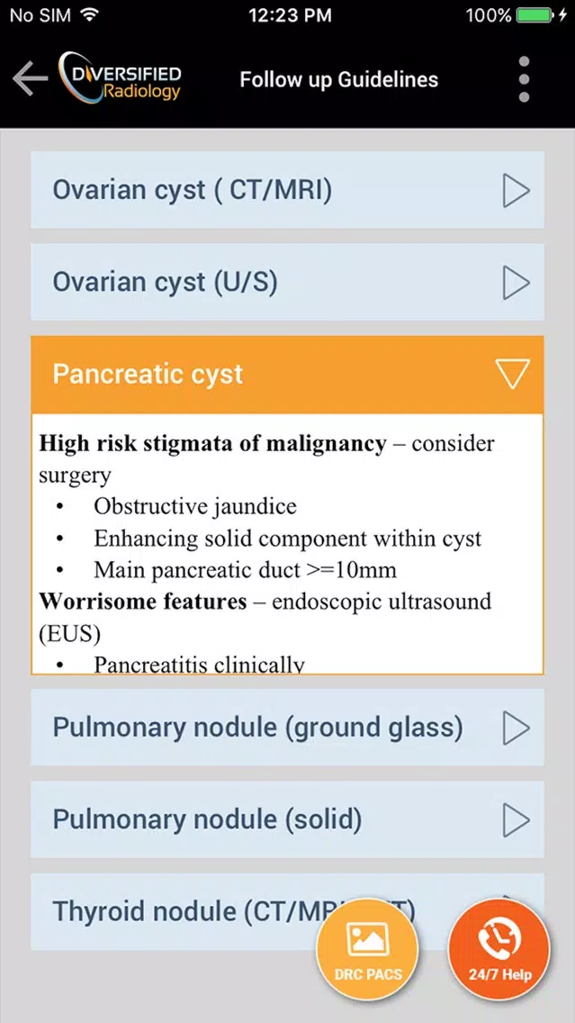 myRad:Diversified Radiology应用截图