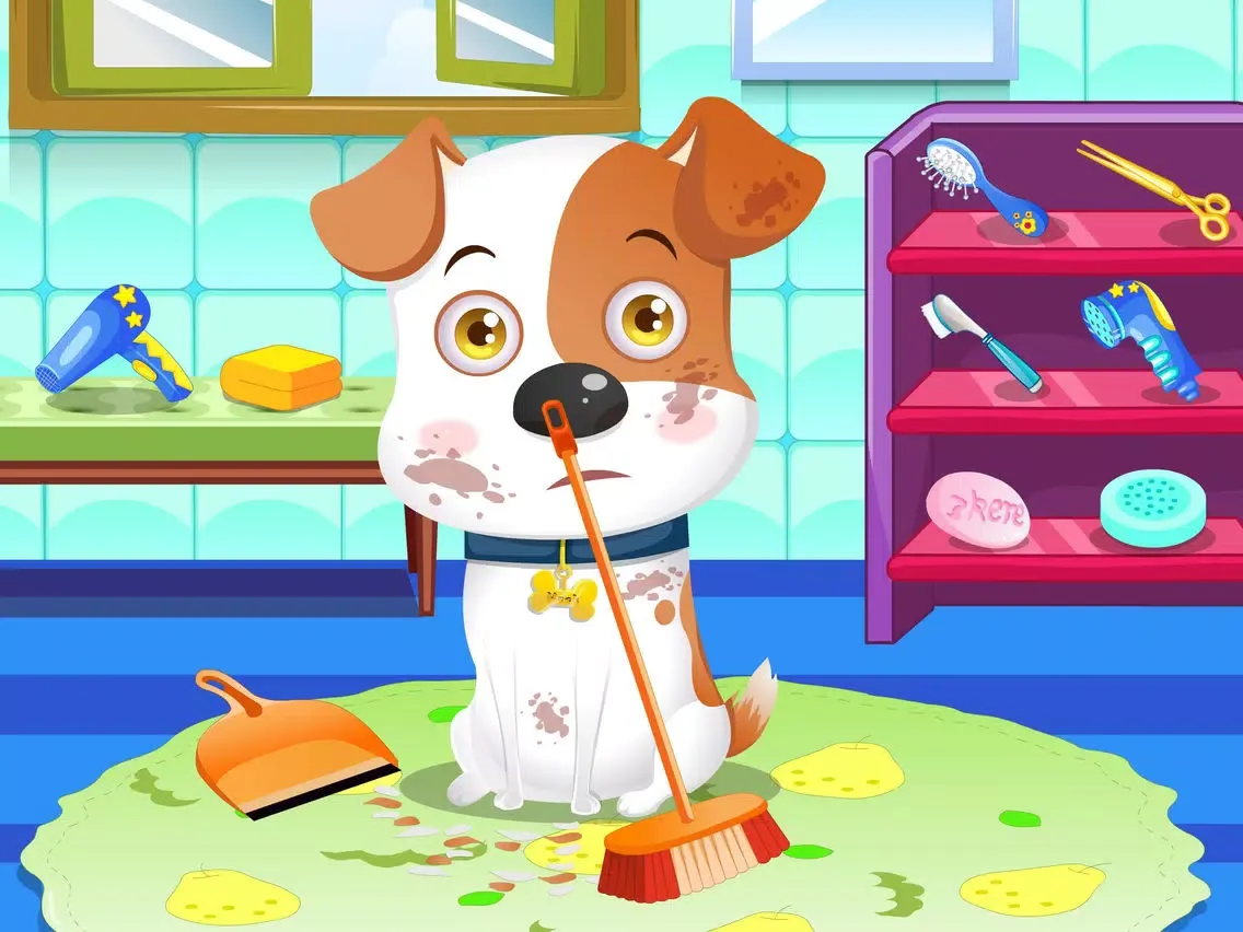 Ảnh chụp màn hình của Pet Dog Care-puppy doctor game iPad 