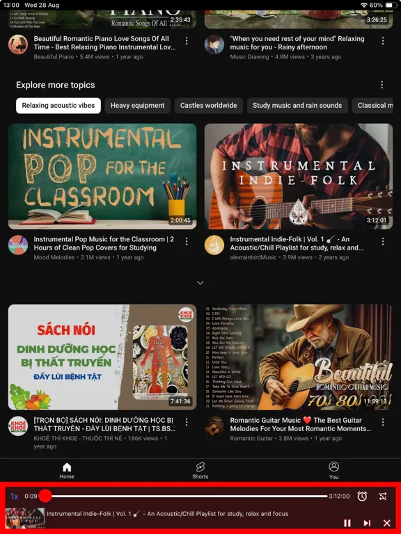 MusicTube - Listen to videos iPad  Screenshots