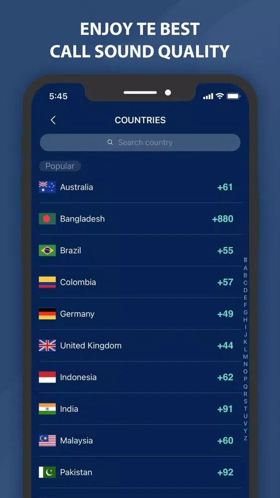 Global Call - 2nd Phone number Screenshots
