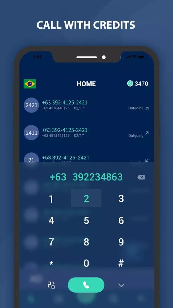 Global Call - 2nd Phone number Screenshots