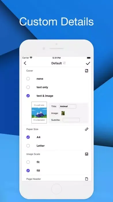 Tangkapan skrin Pic to PDF converter