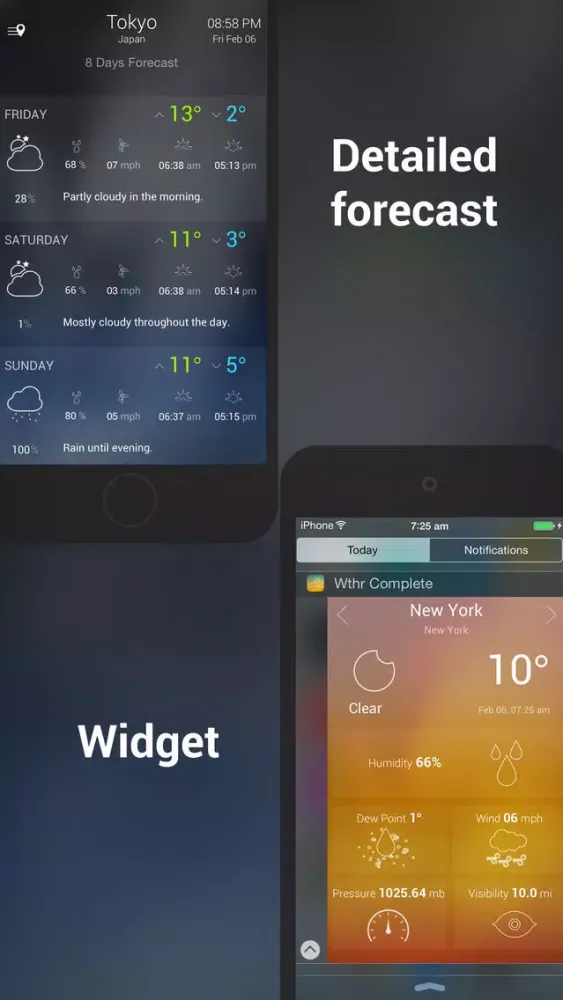 Wther - Weather Forecast স্ক্রিনশট