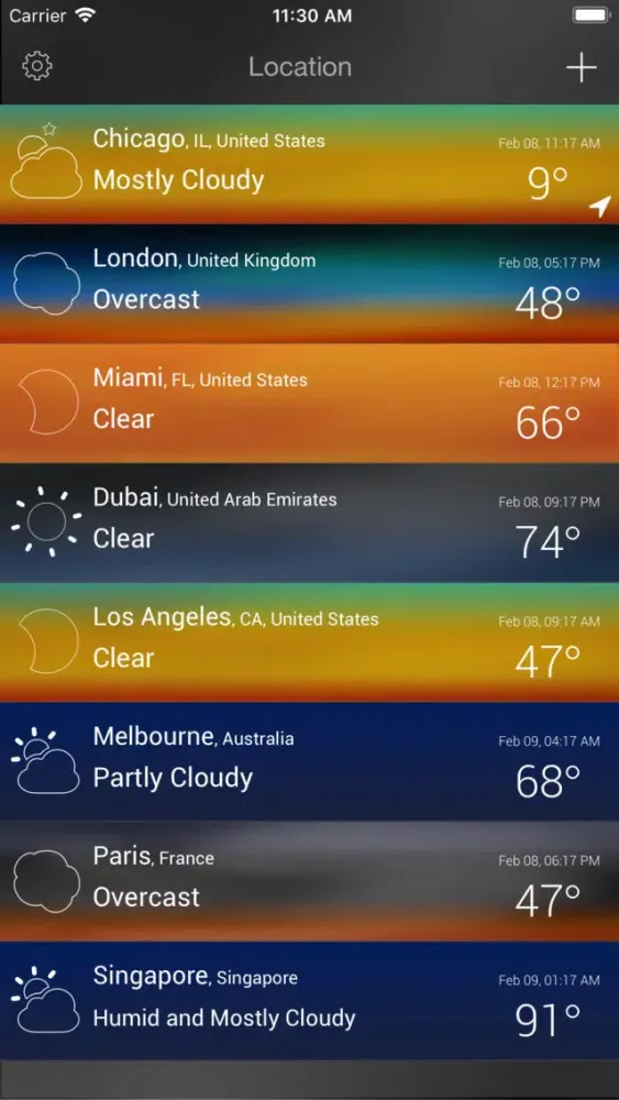 Wther - Weather Forecast স্ক্রিনশট