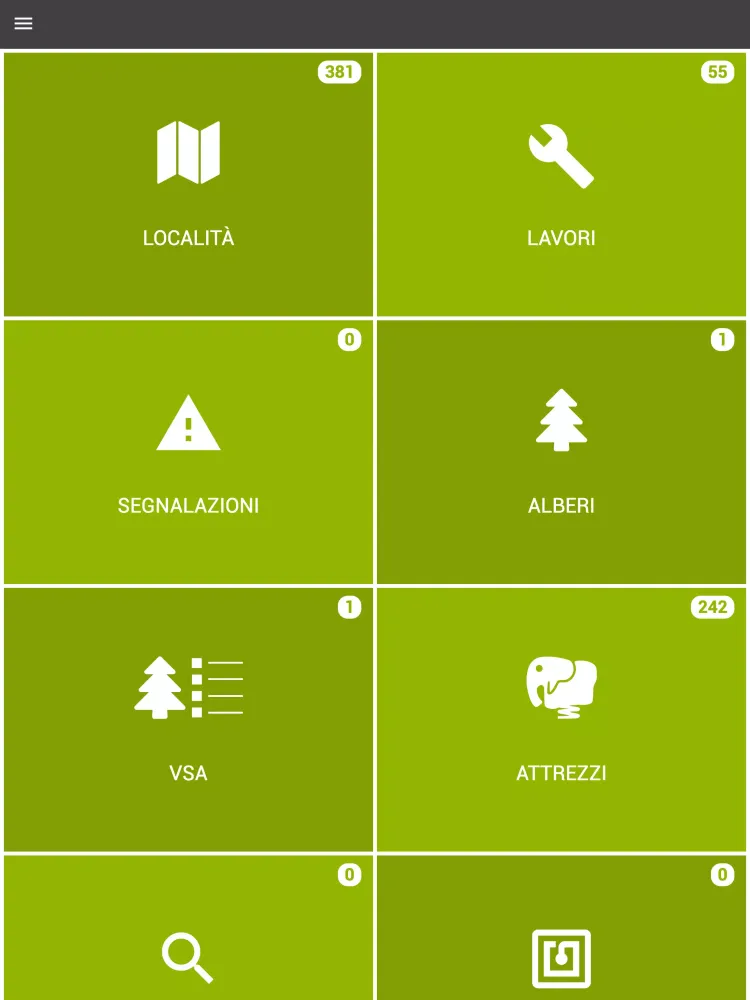 Tangkapan skrin GreenSpaces Mobile